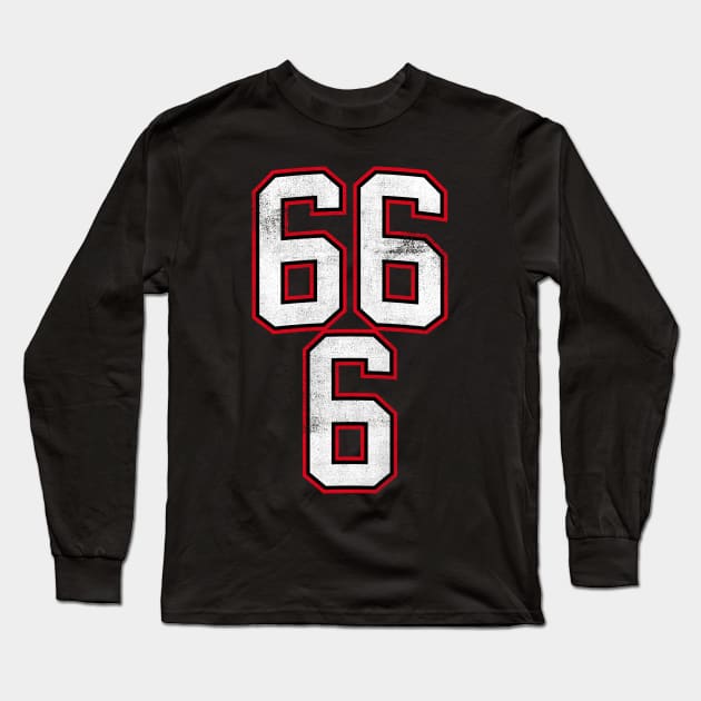 666 The Number of the Beast Long Sleeve T-Shirt by cowyark rubbark